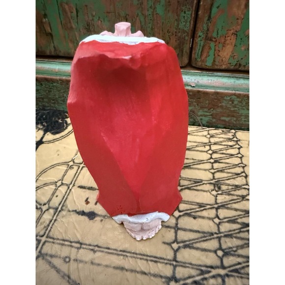 Department 56 Carved Wooden Santa Claus Holding Boots Figurine - Picture 5 of 7